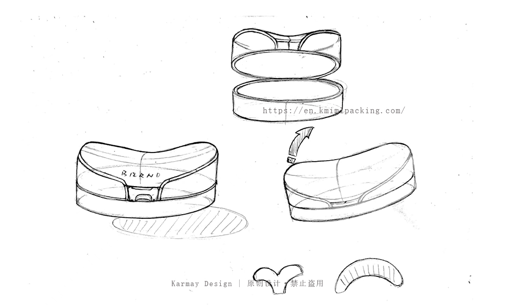 Engineer drafting 3D concept for custom IML food packagings