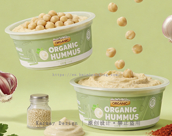 Best Custom Hummus Plastic Packaging: IML Recyclable PP Containers for Retail & Wholesale