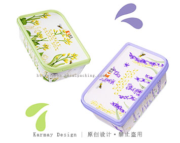 2000ml plastic ice cream container